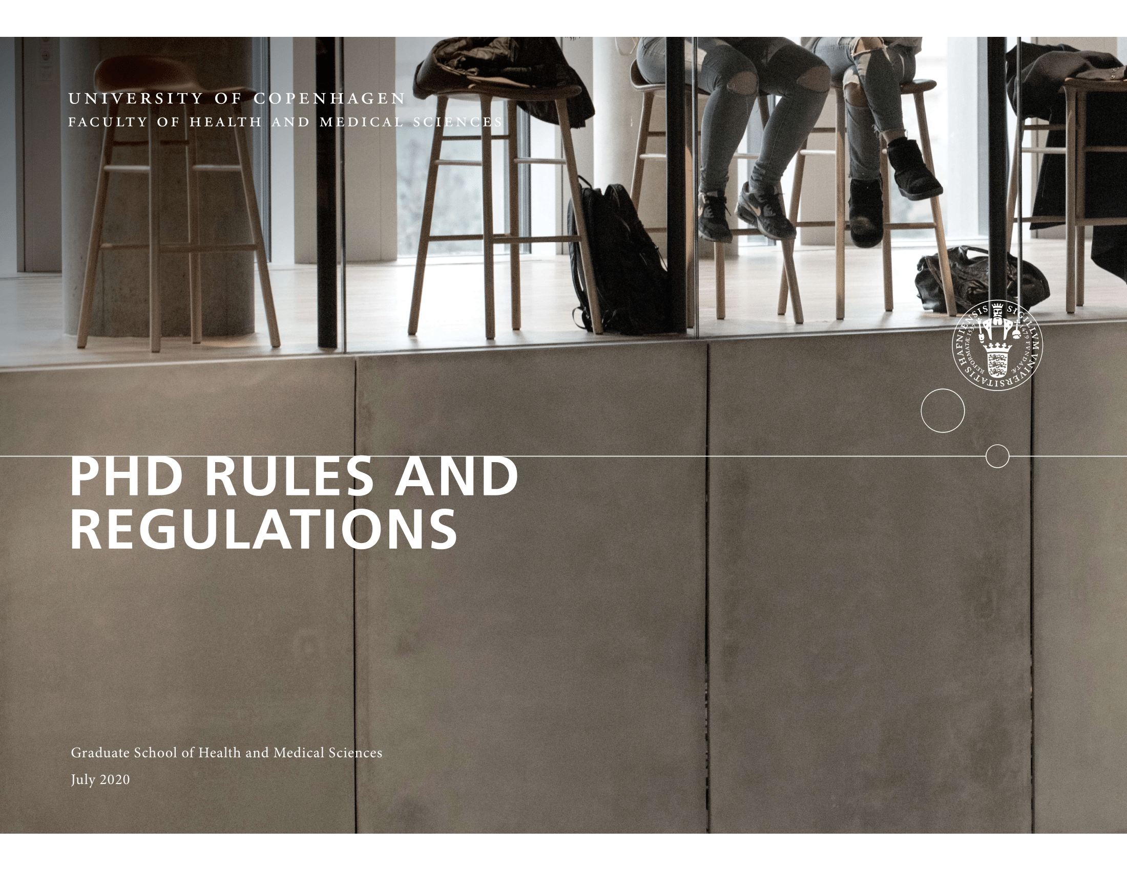 Link to PDF concerning PhD rules and guidelines at UCPH and SUND