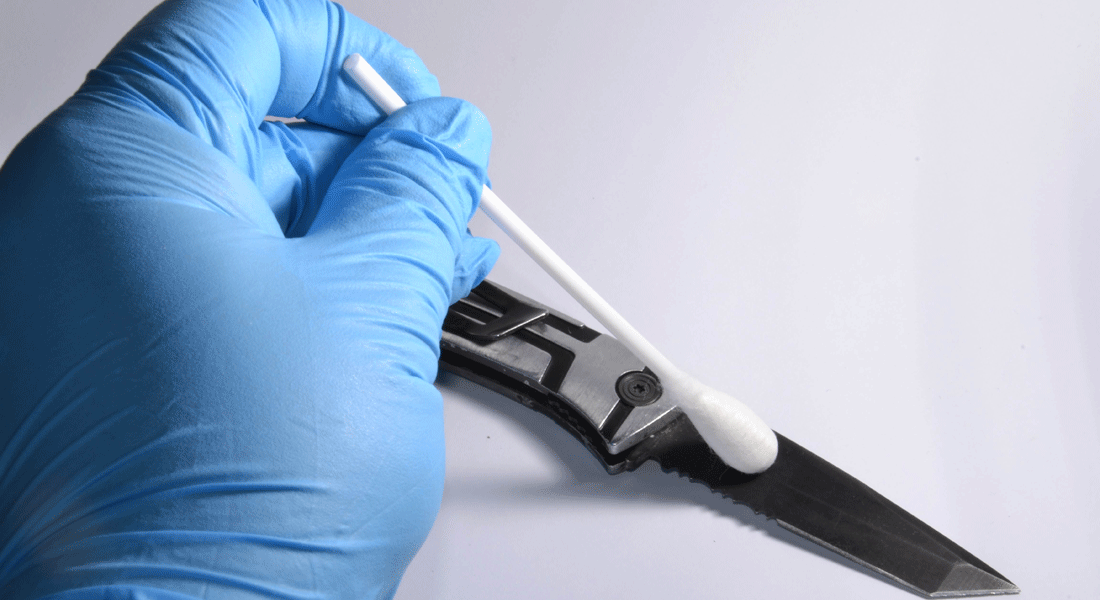 Testing knife for DNA
