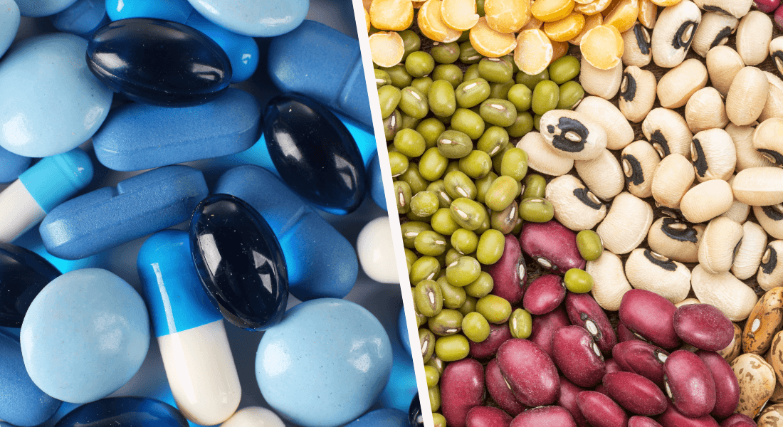 medicine and beans