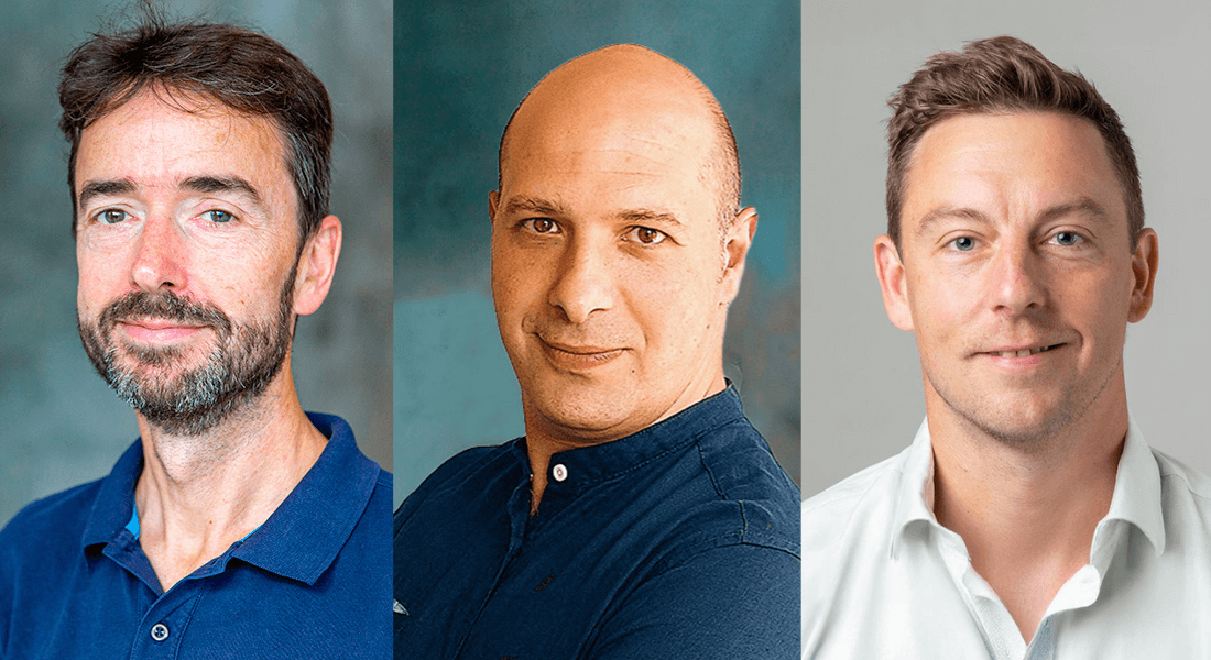 From left: Professor Jean-Francois Perrier, Associate Professor Carmelo Bellardita and Associate Professor Jannick Prentø.